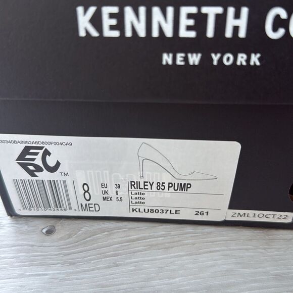 Kenneth Cole RILEY 85 LEATHER HEEL WITH REBOUND size 8 latte NWT in box - Picture 9 of 14